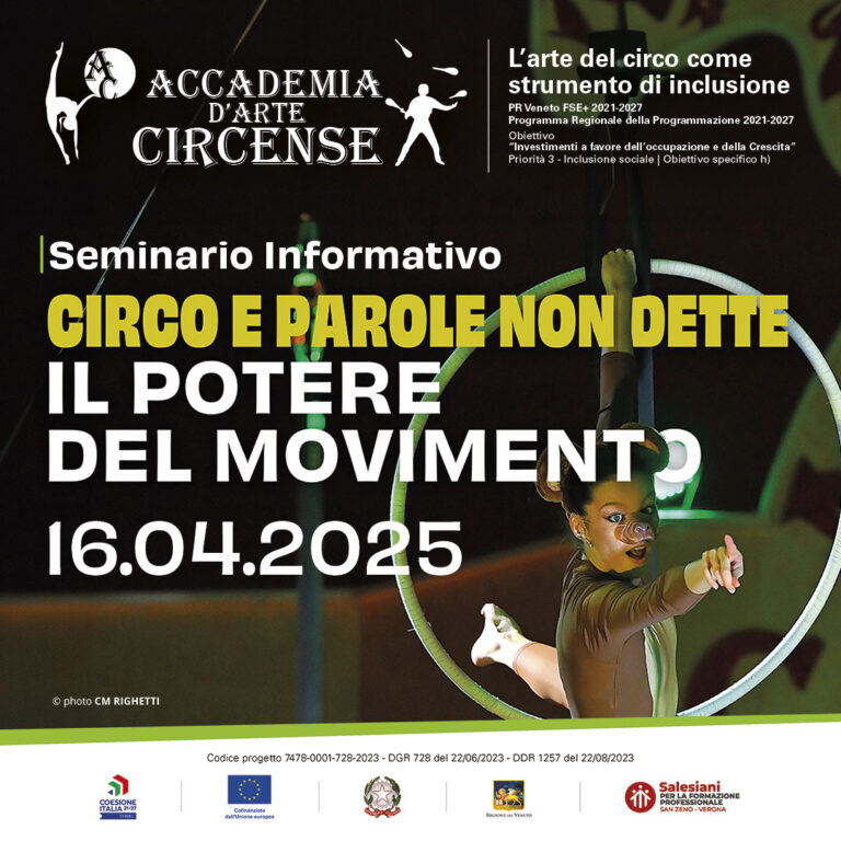 2025 04 16 seminario informativo Accademia Circense by SanZeno parole non dette