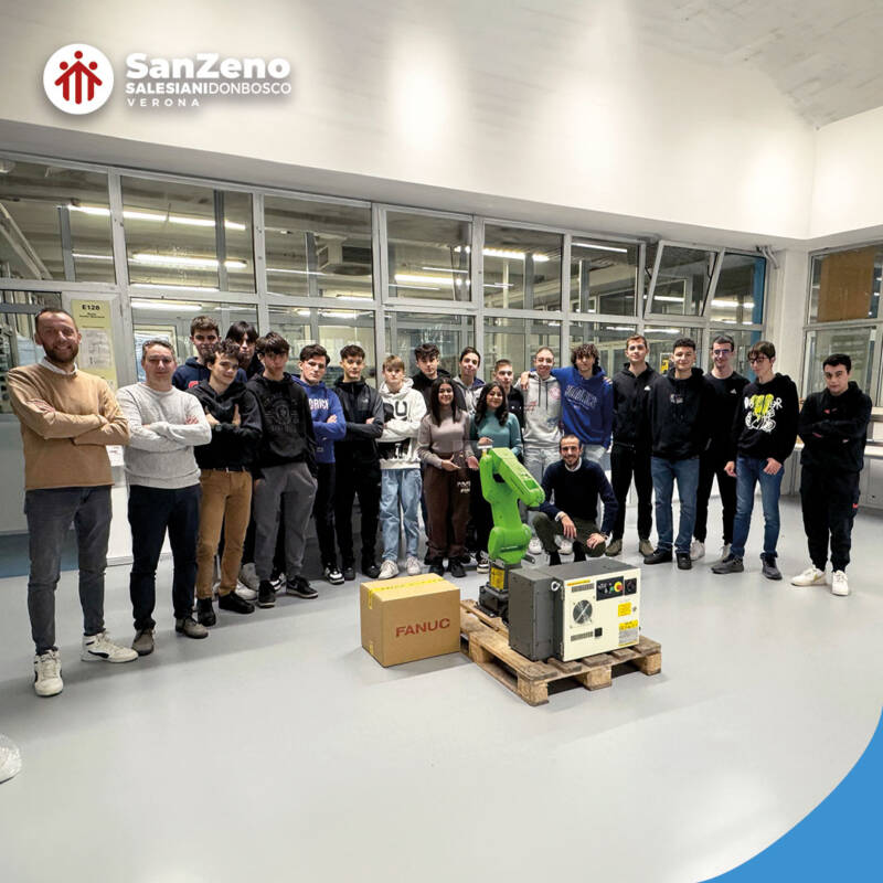 istituto salesiano san zeno scuola verona consegna roboto collaborativi fanuc CR7 industry 4 0 003