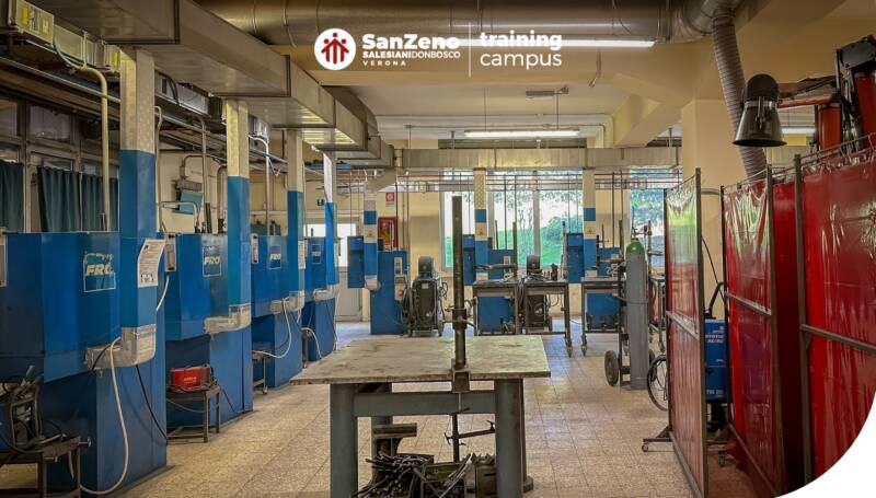 laboratorio saldatura training campus istituto salesiano san zeno