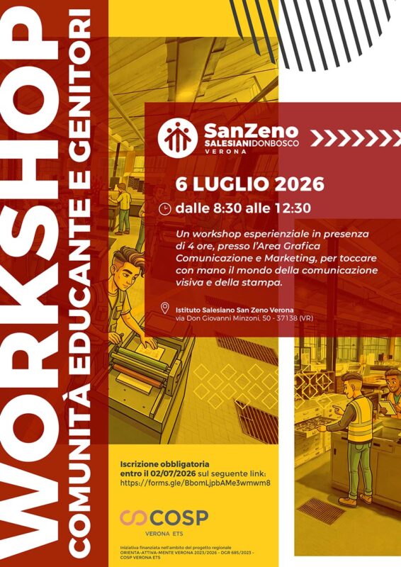 locandina workshop comunita educante genitori grafica comunicazione