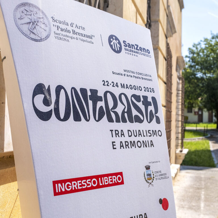 news scuola arte paolo brenzoni mostra contrasti dualismo armonia salesiani san zeno