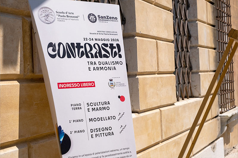 scuola arte paolo brenzoni mostra contrasti dualismo armonia salesiani san zeno 02