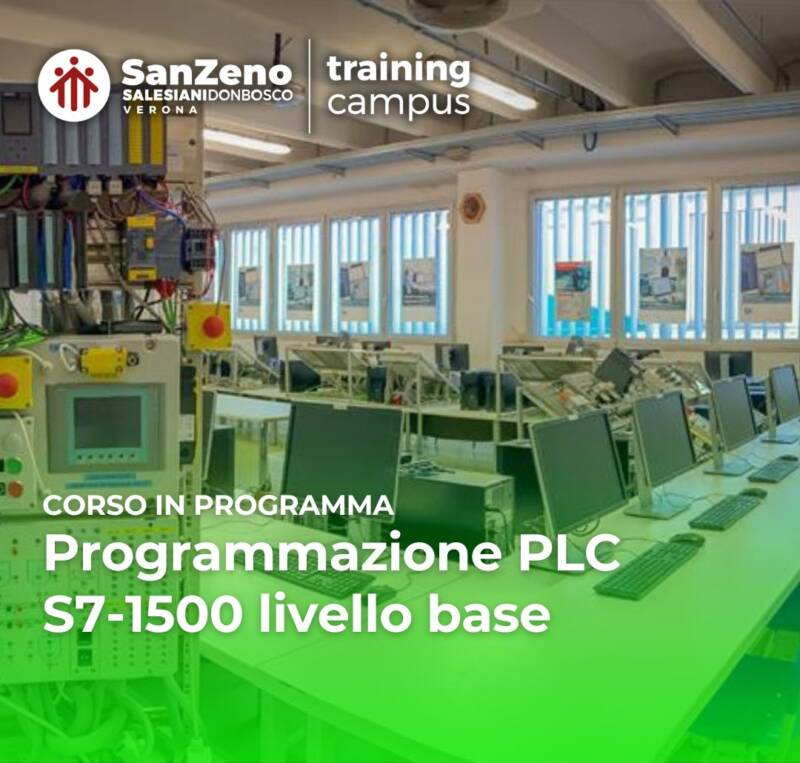 Foto copertina corso PLC S7-1500 base Istituto Salesiano San Zeno Verona.